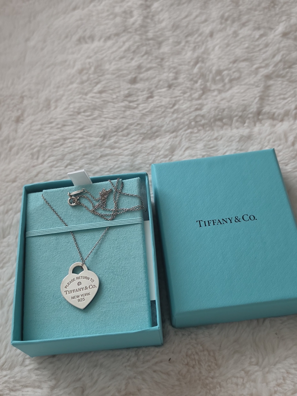 Tiffany & Co. Sterling Silver Heart Tag Necklace